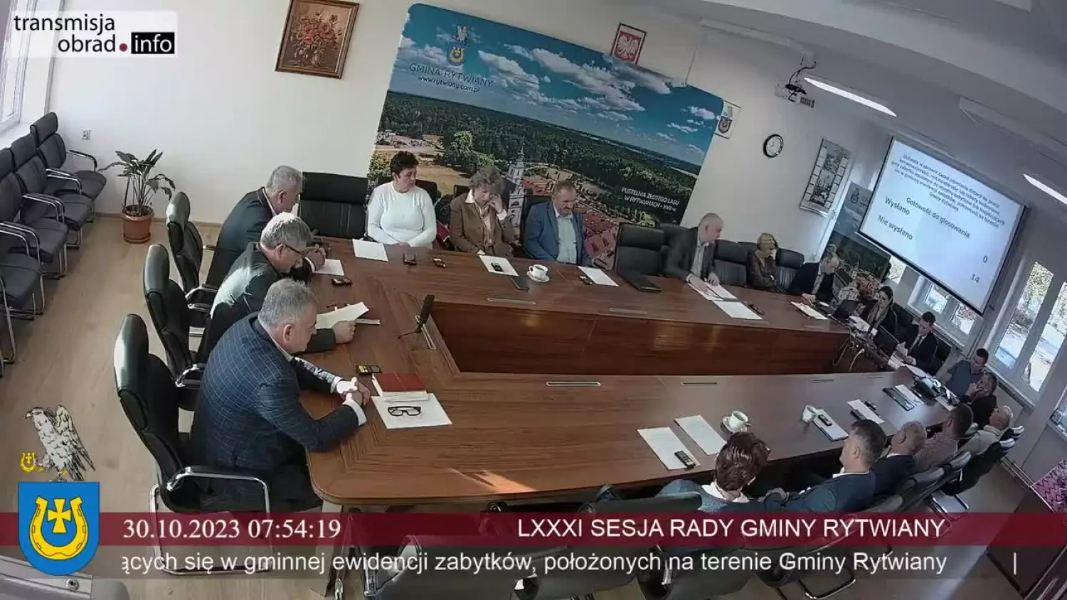 LXXXI sesja Rady Gminy Rytwiany - 30.10.2023 r.
