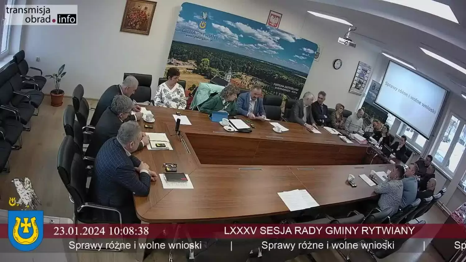 LXXXV sesja Rady Gminy Rytwiany - 23.01.2024 r.