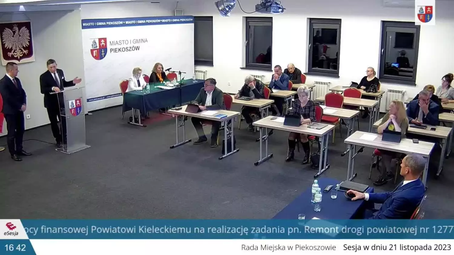 LXV Sesja Rady Miejskiej w Piekoszowie - 21.11.2023