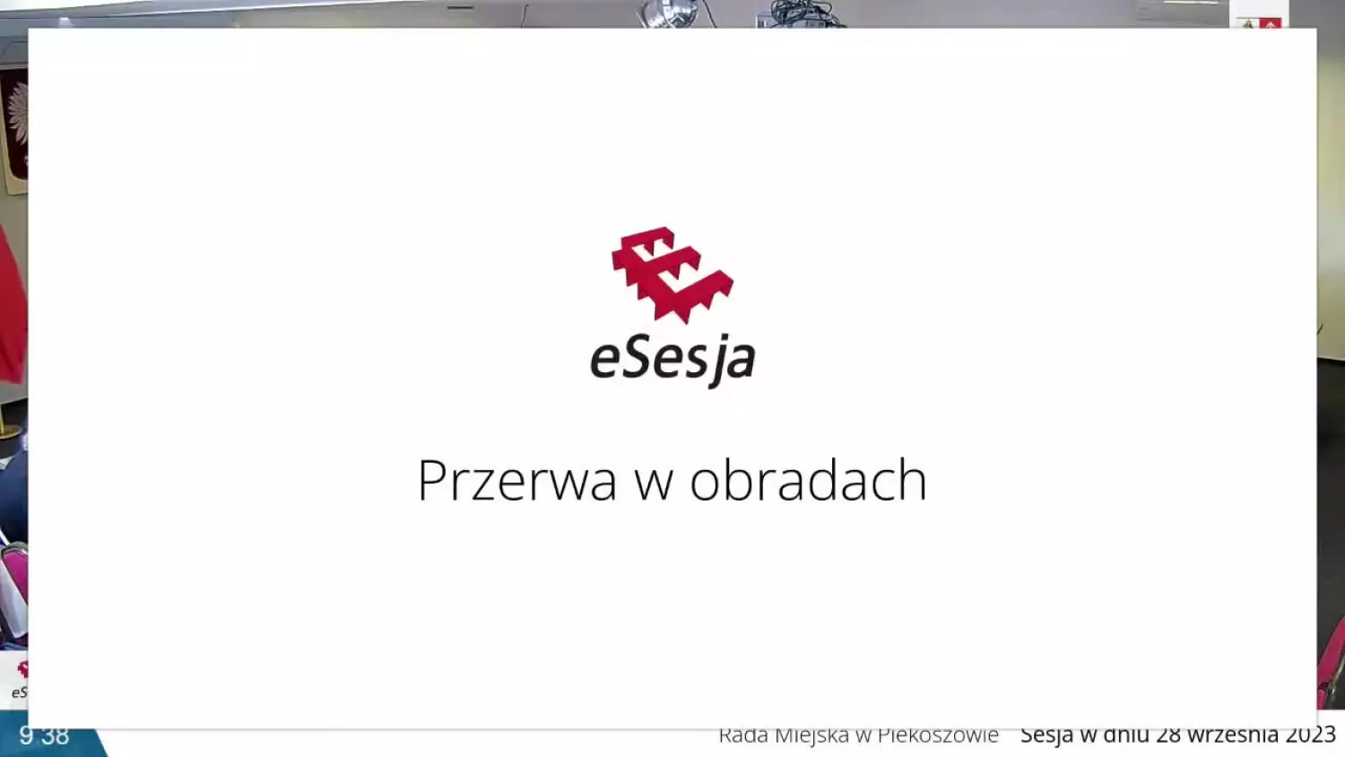 LXIII Sesja Rady Miejskiej w Piekoszowie - 28.09.2023