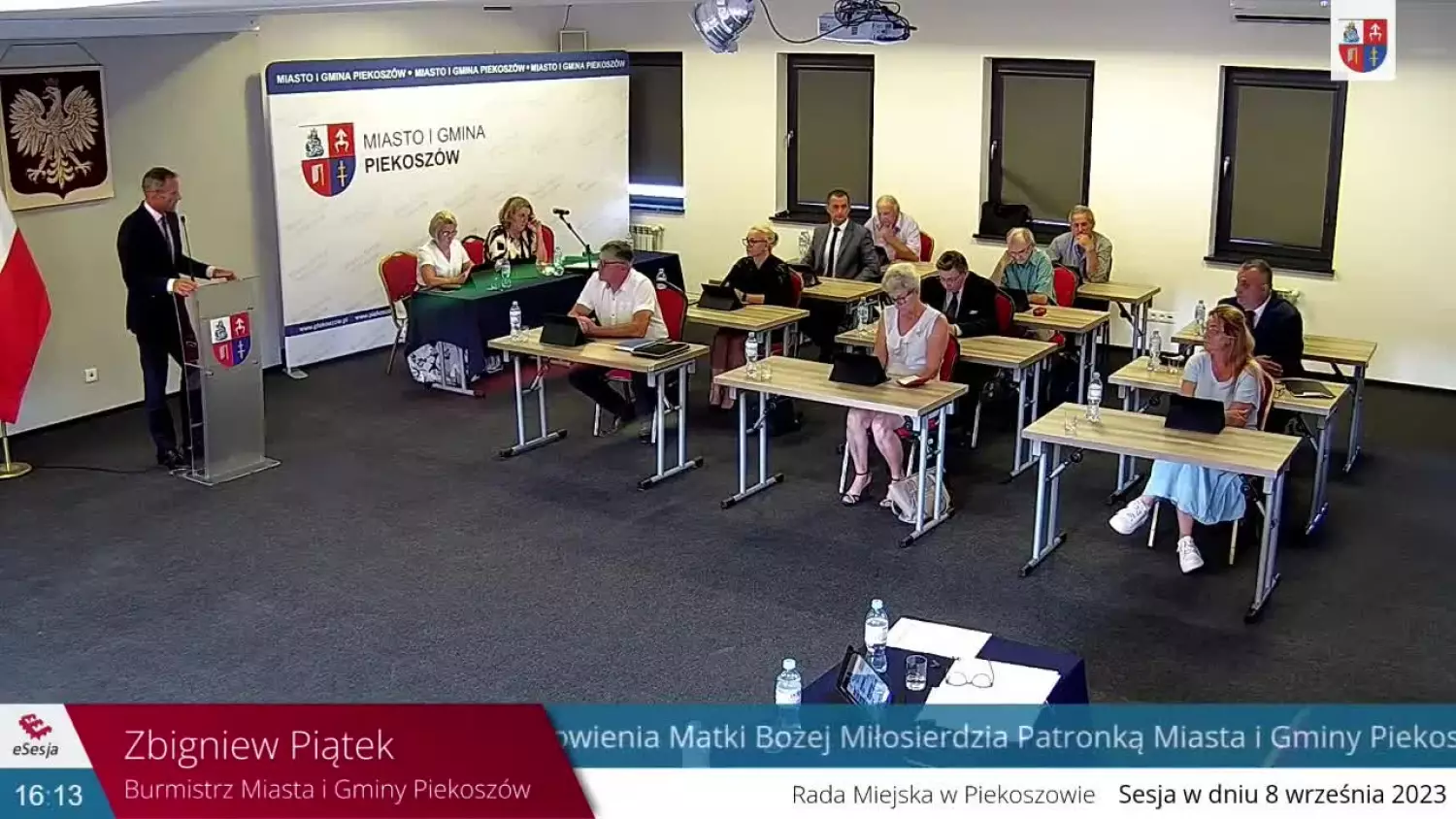 LXII Sesja Rady Miejskiej w Piekoszowie - 08.09.2023