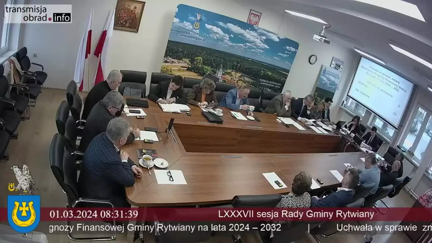 LXXXVII sesja Rady Gminy Rytwiany - 01.03.2024 r. cz. 2