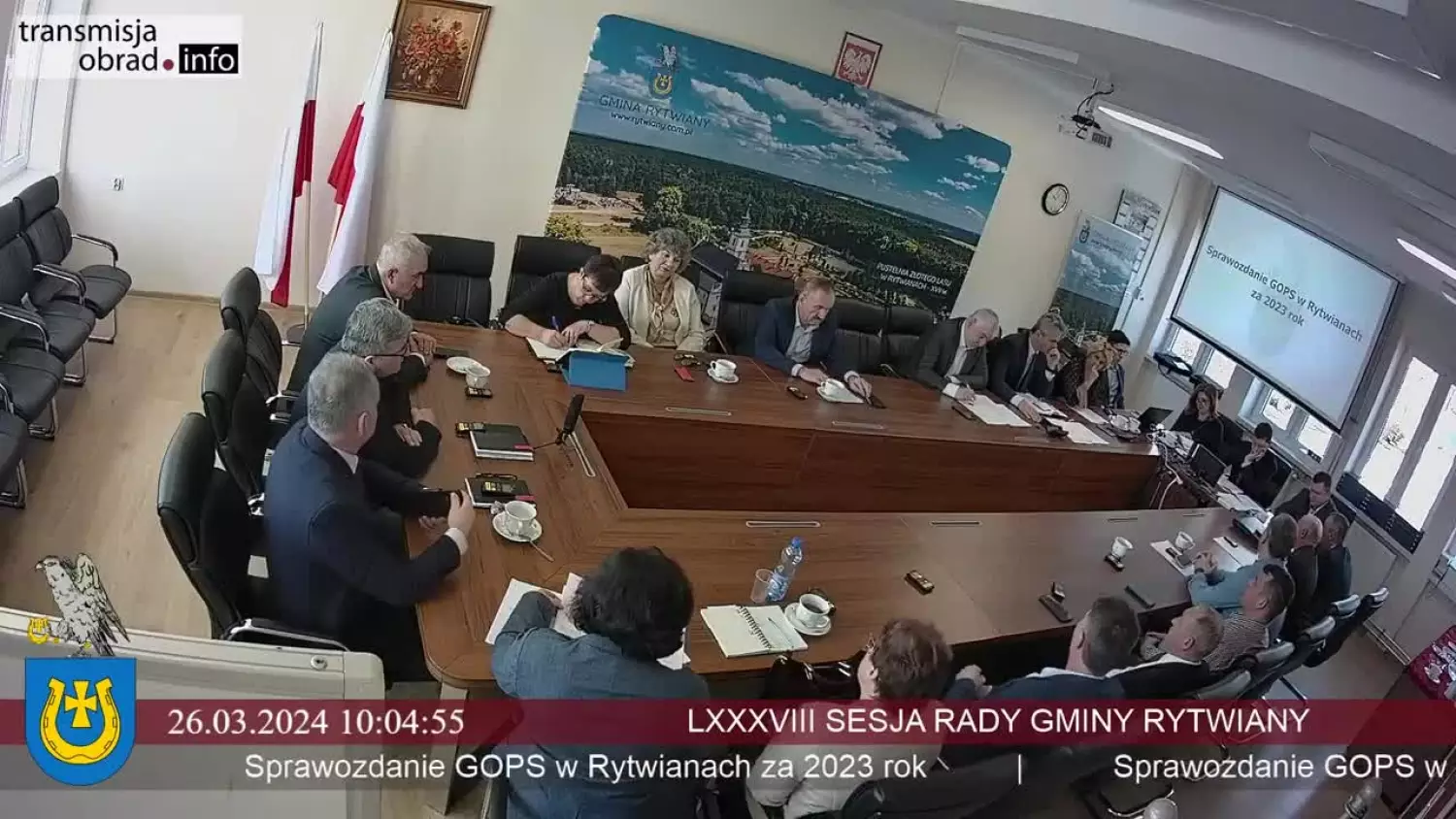 LXXXVIII sesja Rady Gminy Rytwiany - 26.03.2024 r.