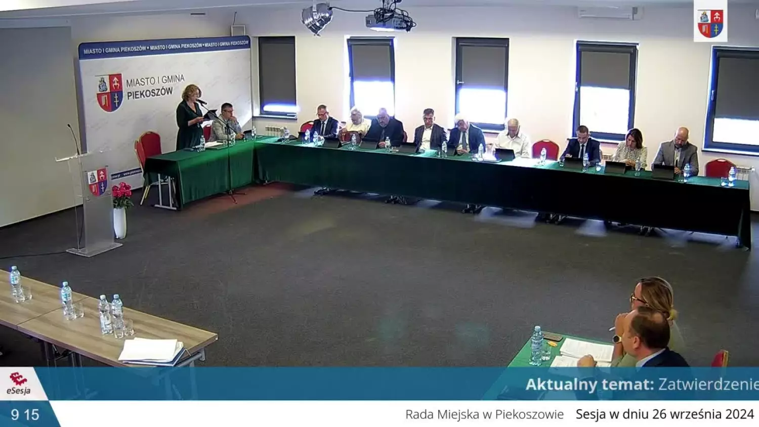VI Sesja Rady Miejskiej w Piekoszowie 26.09.2024 r. cz. 1.