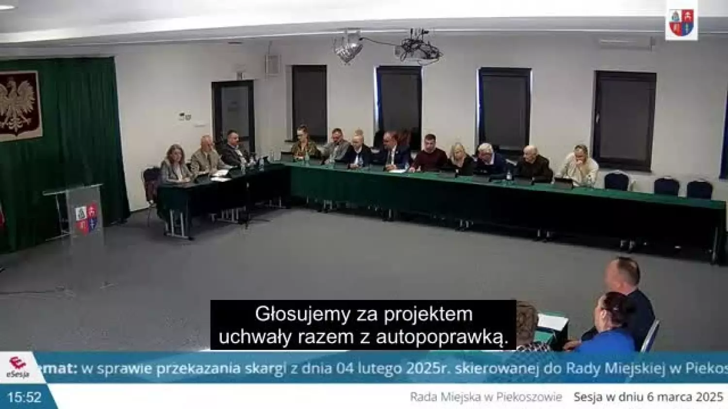XII Sesja Rady Miejskiej w Piekoszowie 06.03.2025 r.