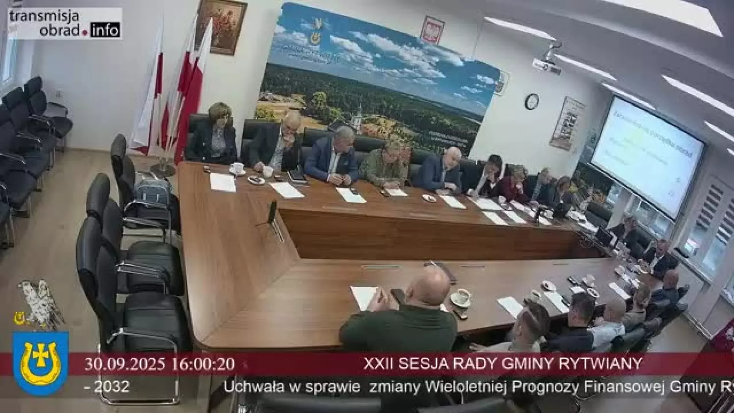 XXII sesja Rady Gminy Rytwiany - 30.09.2025 r.